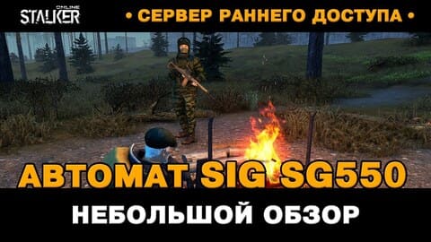 24. Автомат (штурмовая винтовка) SIG SG550. Небольшой обзор и тест. Новый Персонаж в Stalker Online, СРД сервер