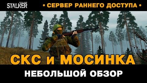 27. СКС и Винтовка Мосина. Небольшой обзор и тест. Новый Персонаж в Stalker Online, СРД сервер